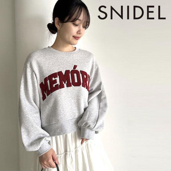 SALE スナイデル SNIDEL トップス 23秋冬 Sustainableサガラロゴスウェットプ...