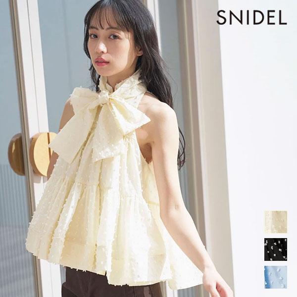 スナイデル SNIDEL トップス 26春夏 ドビードットティアードブラウス 5月中旬〜6月上旬予約...