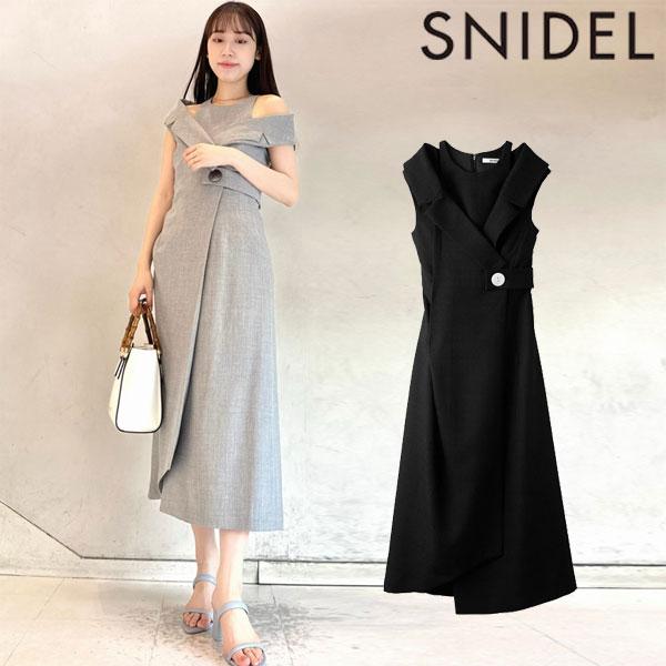 SALE スナイデル SNIDEL ワンピース 24春夏 ベストオフショルレイヤードワンピース 5月...