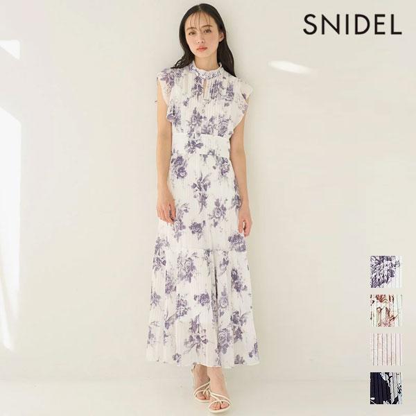 スナイデル SNIDEL ワンピース 26春夏 Sustainableプリーツプリントワンピース ノ...