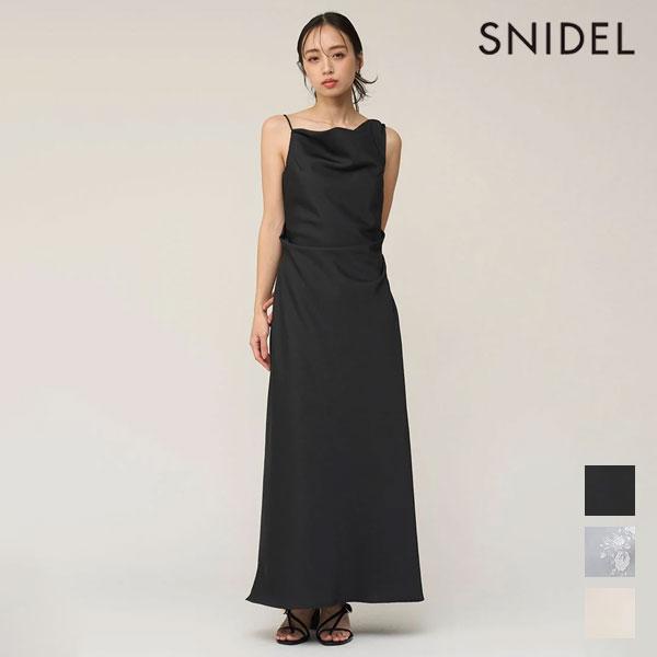 スナイデル SNIDEL ワンピース ドレープキャミワンピース 3月中旬〜4上旬予約 キャミソール ...