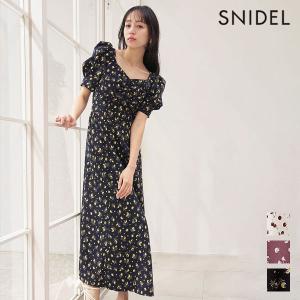SALE10%OFF スナイデル SNIDEL ワンピース 26春夏 Sustainableフルーツプリントワンピース ロング丈 半袖 swfo262015｜select shop DOUBLE HEART