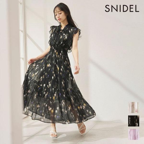 スナイデル SNIDEL ワンピース 26春夏 Sustainableフリルプリーツワンピース 4月...