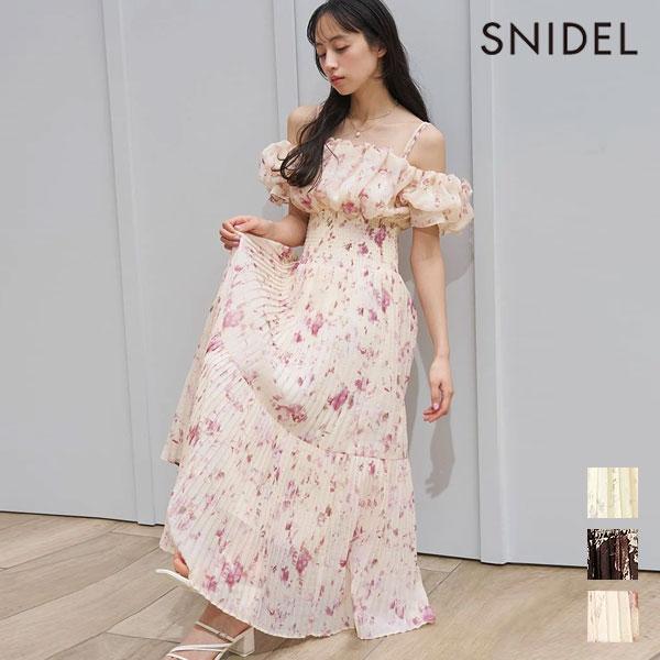 スナイデル SNIDEL ワンピース 26春夏 Sustainableオフショルギャザーワンピース ...