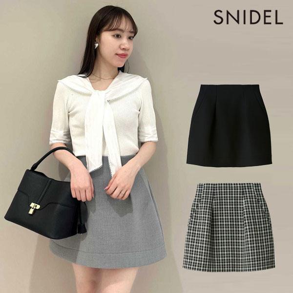 SALE50%OFF スナイデル SNIDEL ボトムス 25春夏 構築スカショーパン スカート ミ...