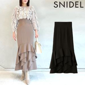 SALE スナイデル SNIDEL ボトムス 24春夏 ヘムフリルマーメイドスカート ロング丈 スカート swfs241190