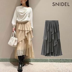 SNIDEL（スナイデル） ストレートプリーツティアードスカート 24春夏