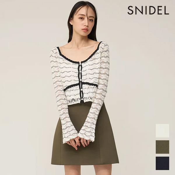 スナイデル SNIDEL ボトムス 26春夏 構築ミニスカート 3月中旬〜4上旬予約 ミニ丈 ハイウ...