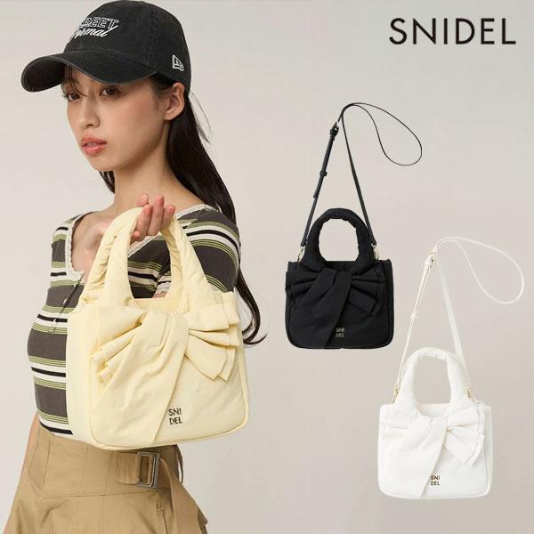 スナイデル SNIDEL バッグ 26春夏 パフィーリボンバッグ ミニハンドバッグ ショルダーバッグ...