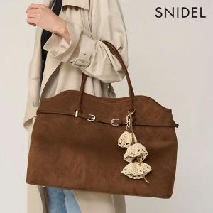 SNIDEL◇ソフトベルトトートバッグ/レザー/BEG/SWGB251613 : セカンド