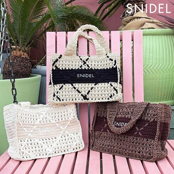 スナイデル SNIDEL バッグ 26春夏 ペーパークロシェトート 5月中旬〜6月上旬予約 ハンドバ...