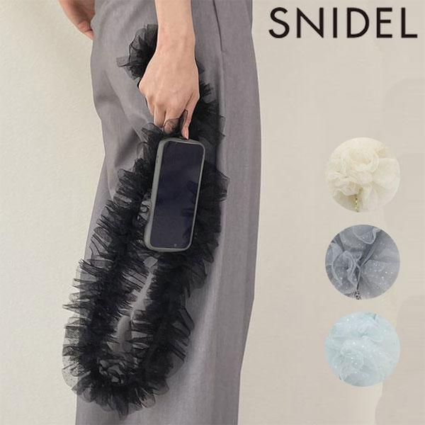 SALE スナイデル SNIDEL 小物 24春夏 ドットチュールスマホショルダー 5月中旬〜6月上...