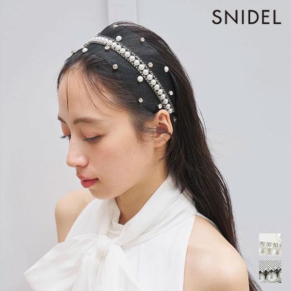 スナイデル SNIDEL 小物 26春夏 スプリンクルビジューカチューシャ 4月下旬〜5月中旬予約 ...