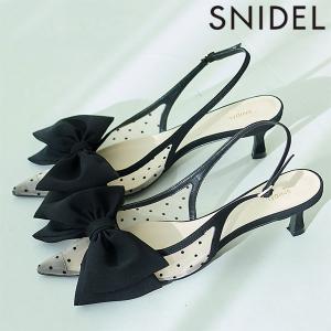 スナイデル SNIDEL シューズ 24春夏 ドットメッシュリボンモチーフサンダル 5月中旬〜6月上旬予約 靴 swgs241681 ギフト｜doubleheart