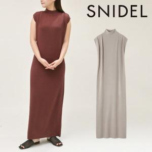 SALE スナイデル SNIDEL ノースリニットワンピース ノースリーブ ロング丈 swno234134｜doubleheart