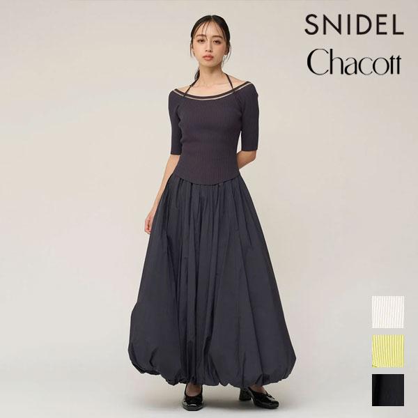 スナイデル SNIDEL ワンピース 26春夏 【Chacott】コラボニットバルーンワンピース 半...