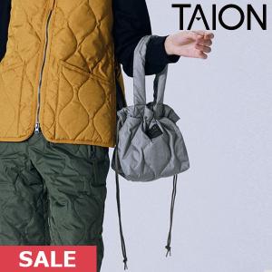 SALE タイオン TAION バッグ 23winter ミリタリー ダウントートバッグS 小物 巾着 ユニセックス tt02ml-1-s｜doubleheart