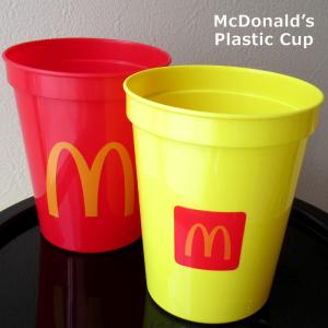マクドナルド プラスチックカップ コップ プラカップ 割れにくい オフィシャル アメリカン雑貨 インスタ映え プレゼント ダブルスリー