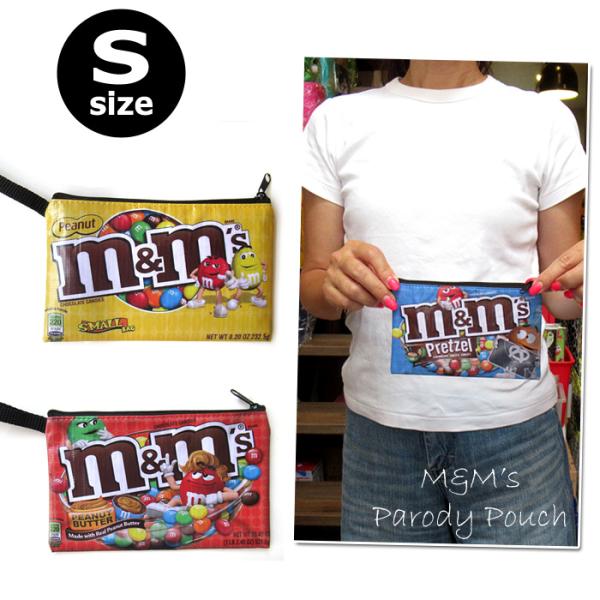 ポーチ Sサイズ フラット M&amp;M's 通帳ケース 手帳ケース コスメポーチ プレゼント 可愛い ス...