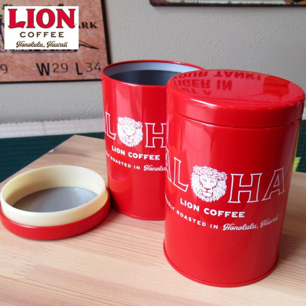 キャニスター ライオンコーヒー 保存容器 保存缶 オフィシャルグッズ 日本製 キッチン雑貨 アメリカ...