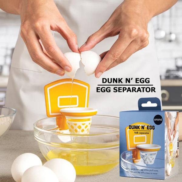エッグセパレーター 黄身分け 卵黄分離器 黄身取り器 バスケットゴール たまご 便利ツール 下ごしら...