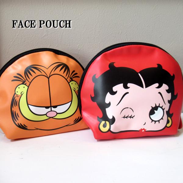 ポーチ コスメポーチ 小物入れ ラウンド型 大容量 ベティちゃん ガーフィールド かわいい プレゼン...