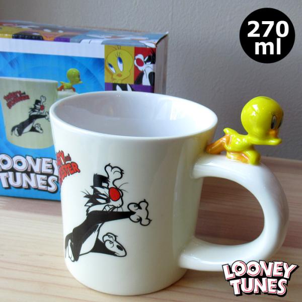 マグカップ トゥイーティ シルベスター LOONEY TUNES コップ 270ml フィギュア付き...