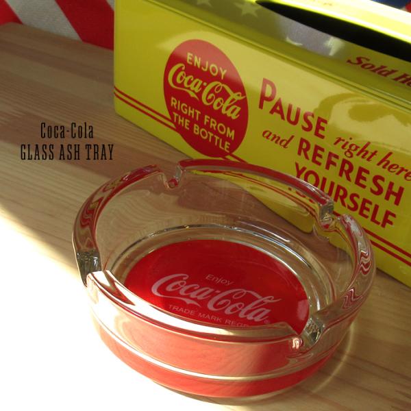灰皿 コカコーラ ガラス製 アッシュトレイ パブグッズ ノベルティグッズ コレクション プレゼント ...