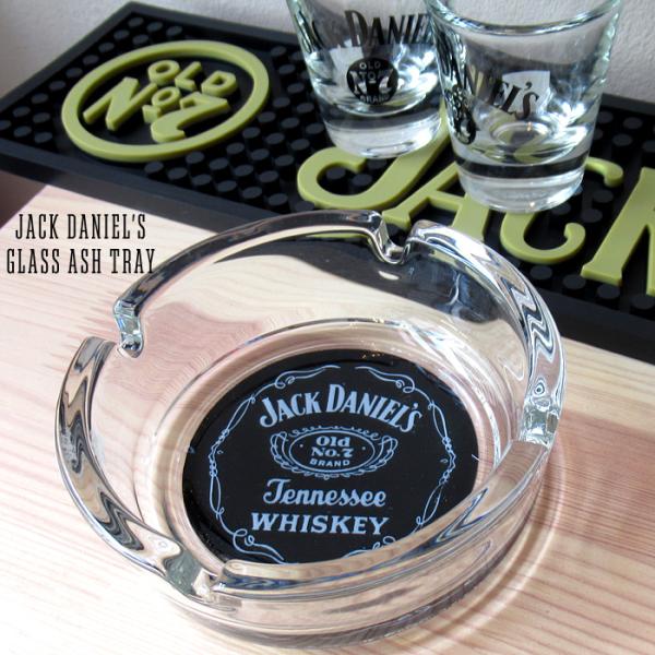 灰皿 JACK DANIEL'S ガラス製 アッシュトレイ パブグッズ ノベルティグッズ コレクショ...