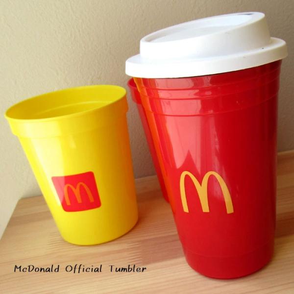 マクドナルド タンブラー 蓋付き コップ カップ 割れにくい オフィシャル アメリカン雑貨 インスタ...