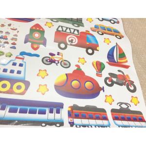 防水ウォールステッカー 男の子 乗り物 子供部...の詳細画像5