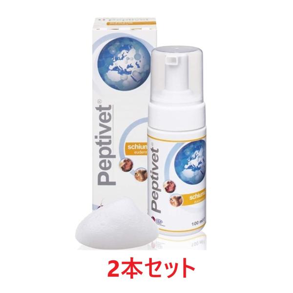 【２本セット】【ペプチベット フォームソリューション 100mL ×２本】【犬猫用】【キリカン洋行】