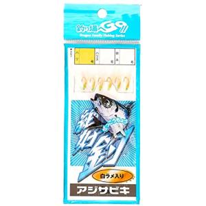 マルシン漁具 アジサビキ 白ラメ入り 10号の商品画像