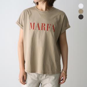 再入荷【22SSコレクション】MICA＆DEAL〔マイカアンドディール〕122109009"MARFA"t-shirt/MARFAロゴプリントTシャツ｜douceharmonie-ndc
