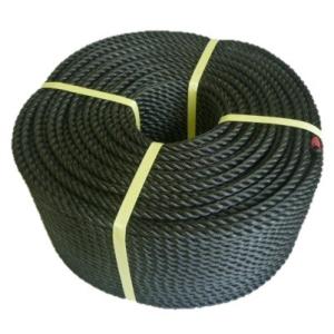PEロープ新品未使用品　１２㍉200㍍ PEロープ ポリロープ 黒色 3打 国産 直径20mmx長さ200m : 上村シート