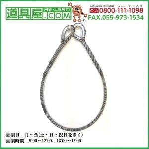 玉掛け　両端シンブル付き　編込メッキワイヤー6×24G/O　径30mm　最短長1.9m｜dougu-ya