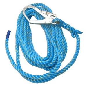 青色介錯ロープ　ヒーターカット　線径16MM　長さ5M