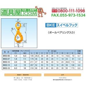 象印 スイベルフック ベアリング入り 使用荷重...の詳細画像1