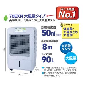 完売】サンコー ECO冷風機70EXN 大容量タイプ 50HZ 20台セット : 道具