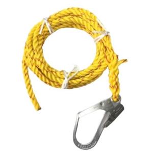 黄色介錯ロープ　ヒーターカット　線径16MM　長さ6M