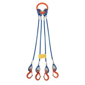 4本吊玉掛カラー被覆付eフック付　径12mm　長さ2.0m