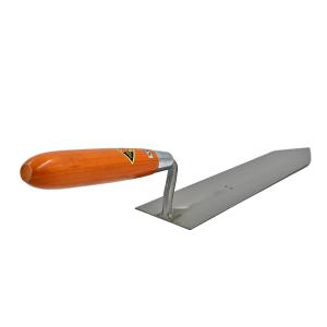 忠 本焼 一発のせ ブロック鏝 左 (270mm) : 左官ツールのプロショップ