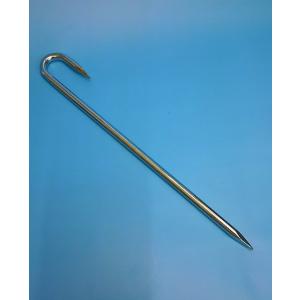 ロープ止杭　ユニクロメッキ　Φ8×230mm