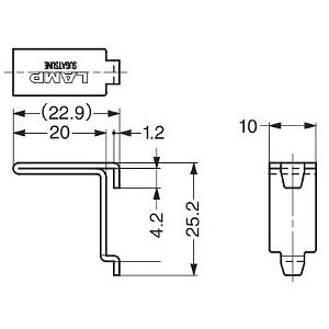 LAMP ステンレス棚受 AP-FB20 シル...の詳細画像1