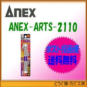 【ポスト投函便発送にて送料無料】【在庫あり】　アネックス ANEX　ARTS-2110 龍靭ビット両頭スリムタイプ２本組+2x110