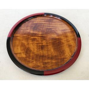 お盆 トレー 国産 木製 後藤塗 幅広 コーヒートレー 本漆塗り