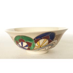 岡本英山作 虫明焼 蛍ノ絵茶碗 桂又三郎書付 茶道具　C255 岡本英山作 虫明焼 蛍ノ絵茶碗 桂又三郎書付 茶道具 C255 岡本英山作