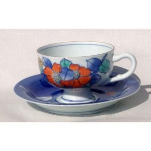 京焼 清水焼 紫彩華紋 竹華珈琲碗皿 陶楽 : 松韻堂 Yahoo!店 - 通販