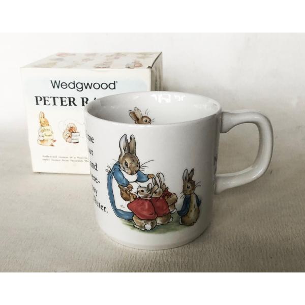 ウェッジウッド Wedgwood ピーターラビット 旧刻印 英国製 マグカップ(1)