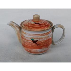 皇風流煎茶禮式宗家 紋入白磁横手急須 村田亀水造 共箱 : 茶道具商 越